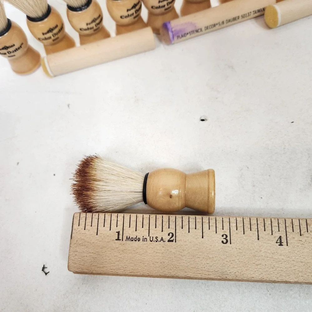 Judikins Color Duster Mop Brush Lot Assorted Stencil Daubers Artist Pigments